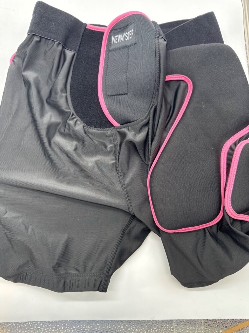 Wewaystep Black & Pink Padded Protective Shorts XL For Sports & Activities